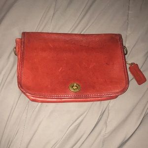 Vintage Coach genuine cowhide crossbody bag